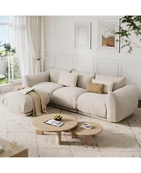 gaomon L-Shape Modular Sectional Sofa, 101 Inch Cloud Couch with Chenille Fabric, 23.2" Deep Seat Boneless Couch for Living Room, Small Space.