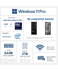 Lenovo ThinkStation P3 Workstation Desktop Intel Core Ultra 5 16GB Ram Intel Graphics 512GB Ssd Storage Windows 11 Pro