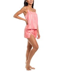 Midnight Bakery Women's Striped Camisole and Shorts 2-Piece Set