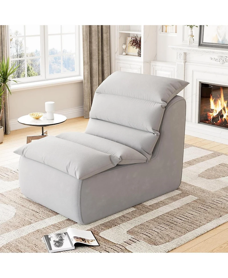 gaomon Bean Bag Chair for Adults, Fireside Lazy Sofa with Back Support, Memory Foam, Non-Slip, Living Room