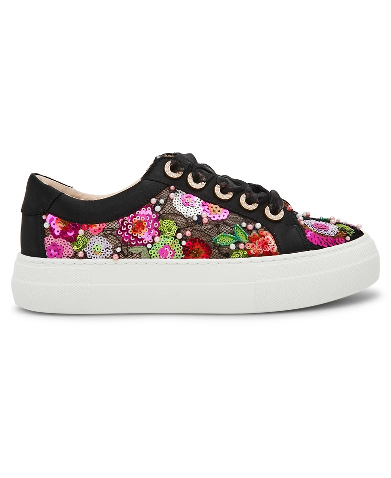 Betsey Johnson Women's Bonny Lace-Up Sneakers