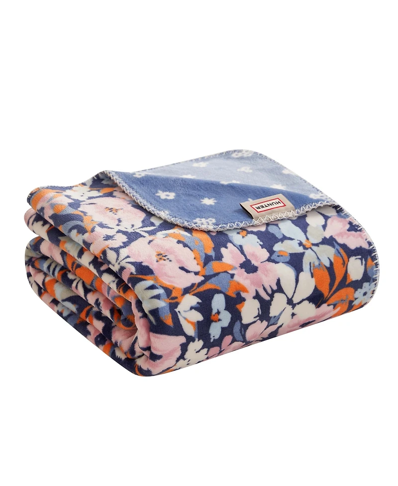 Hunter Designer Reversible Plush Throws, 50" x 70"