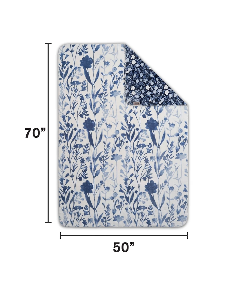 Hunter Designer Reversible Plush Throws, 50" x 70"