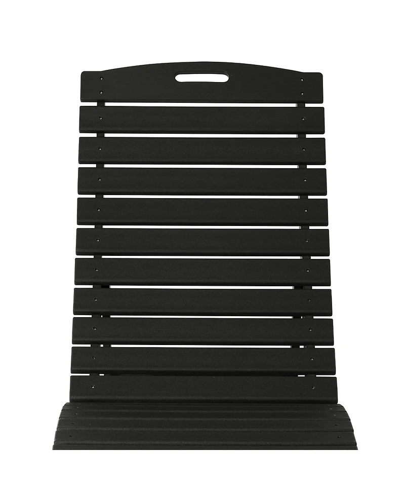 WestinTrends Outdoor Hdpe In-Pool Patio Chaise Lounge Chair With Wheels