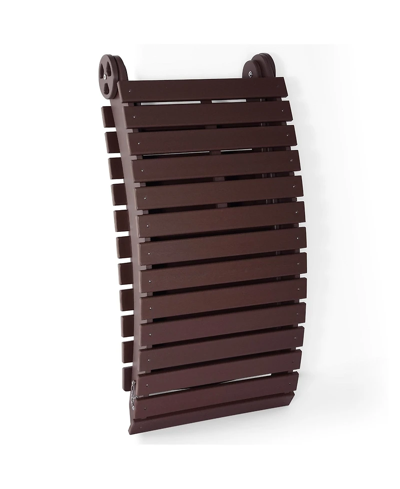WestinTrends Outdoor Hdpe In-Pool Patio Chaise Lounge Chair With Wheels