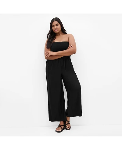 City Chic Women's Ally Strapless Jumpsuit