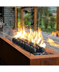 Sugift 25 Pcs 1.2-2.0 in Fire Stones for Fire Pit and Propane Fireplace