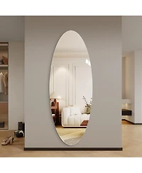 Busdays 65" x 24" Oval Full Length Wall Mirror with Hd Reflection, Wall Mounted for Bedroom or Entryway