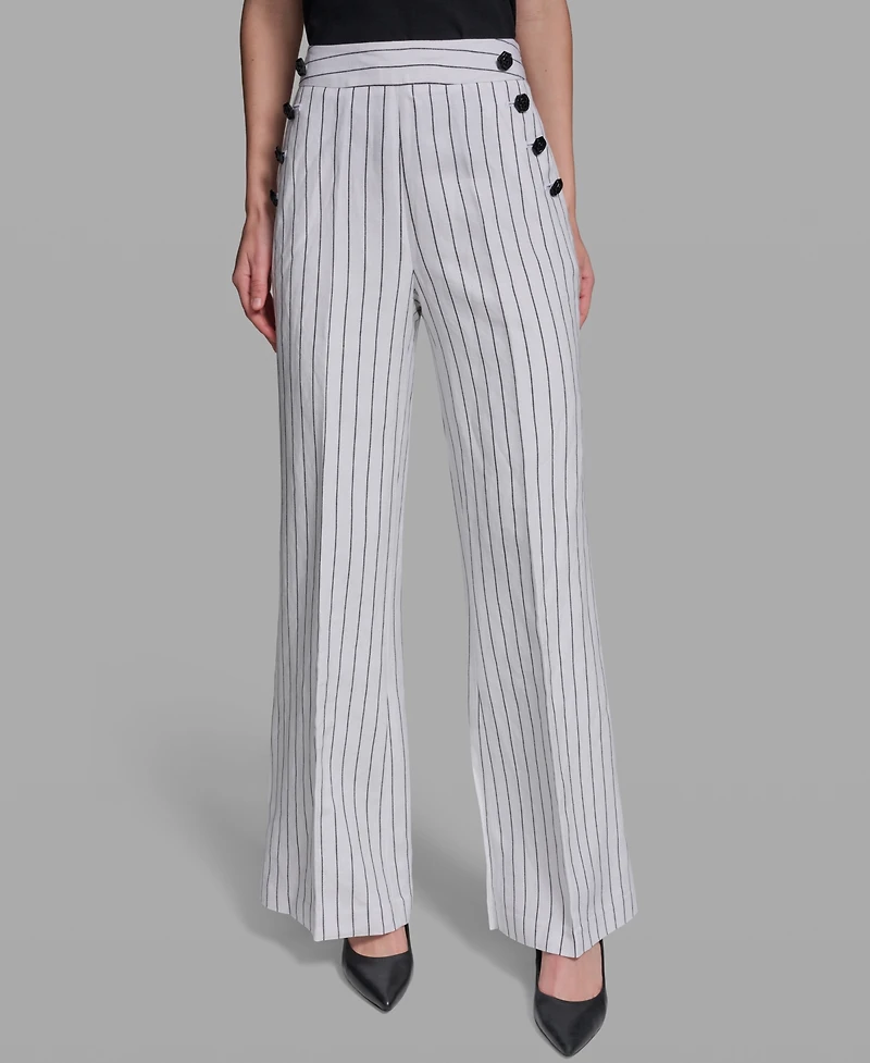 Karl Lagerfeld Paris Women's Striped Sailor Pants