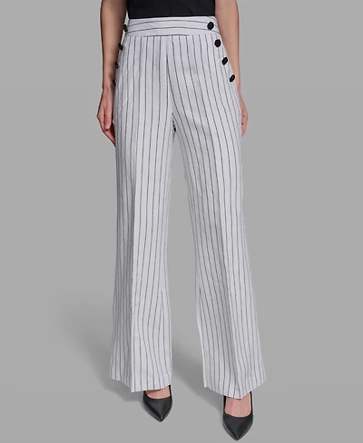 Karl Lagerfeld Paris Women's Striped Sailor Pants