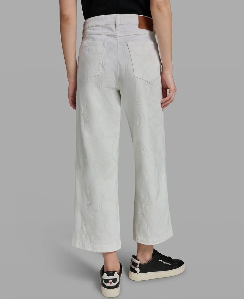Karl Lagerfeld Paris Women's Solid Ankle Pants