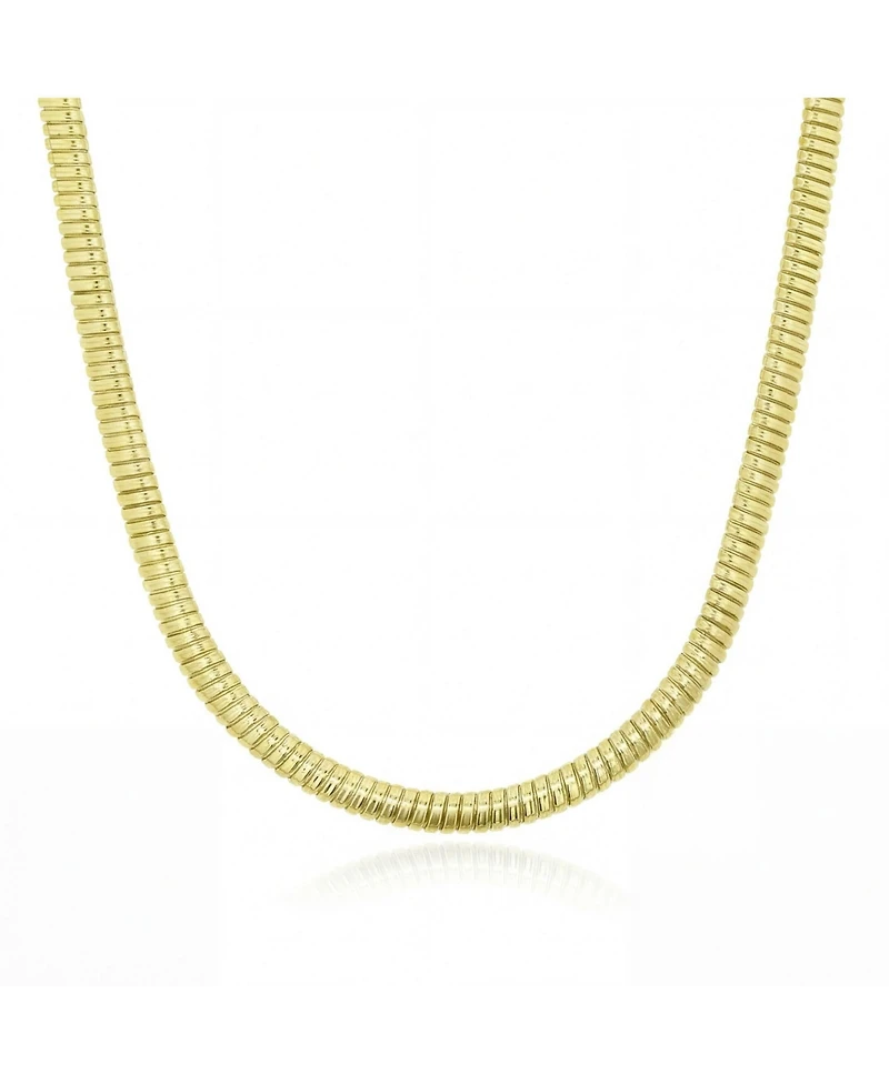 The Lovery Tubogas Collar Necklace 14K Gold-Plated Sterling Silver