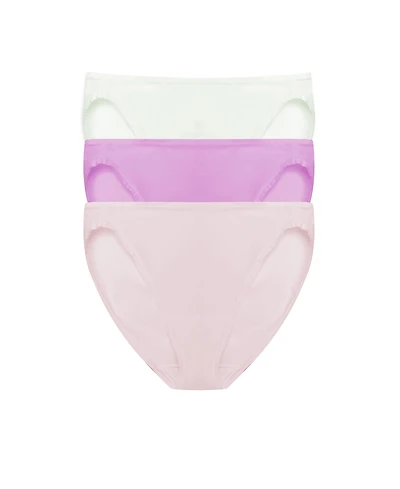 Natori Women's Bliss Bare Supima Cotton Bikini 3-Pack