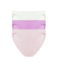 Natori Women's Bliss Bare Supima Cotton Bikini 3-Pack