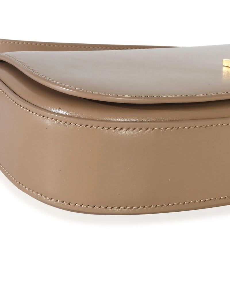 Pre-Owned Saint Laurent Beige Box Calfskin Mini Voltaire Shoulder Bag