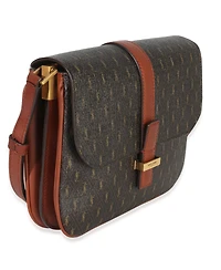 Pre-Owned Saint Laurent Brown Canvas Le Monogramme Small Sac Besace Shoulder Bag