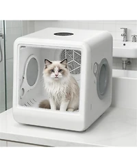 Zeus & Ruta Pet Hair Dryer Room with 3-Speed Modes, Dual-Temp Wind (32-40 aC), 5-120 Min Timer