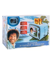 Uncanny Brands Bob Ross Retro Tv Toaster with Light Up Frame