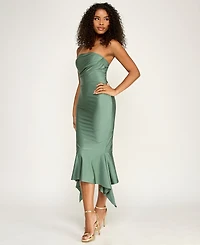 Katia Rae Juniors' Strapless Mermaid Midi Dress