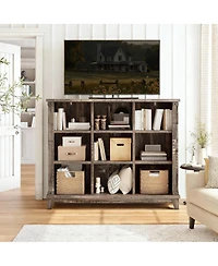 Yigii 9 Cube Storage Organizer - Farmhouse Modern Design for Home Office,Easy Assembly