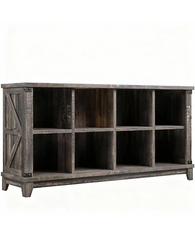 Yigii 8 Cube Storage Organizer - Farmhouse Modern Design for Home Office,Easy Assembly