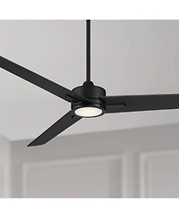 Casa Vieja Montage Soft Brass Led Damp Rated Fan