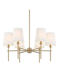 Possini Euro Design Possini Euro Frazer 32 1/2" Wide Warm Brass 6-Light Chandelier