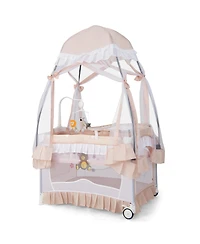 Sugift Convertible Baby Bassinet with Changing Table and Mesh Net