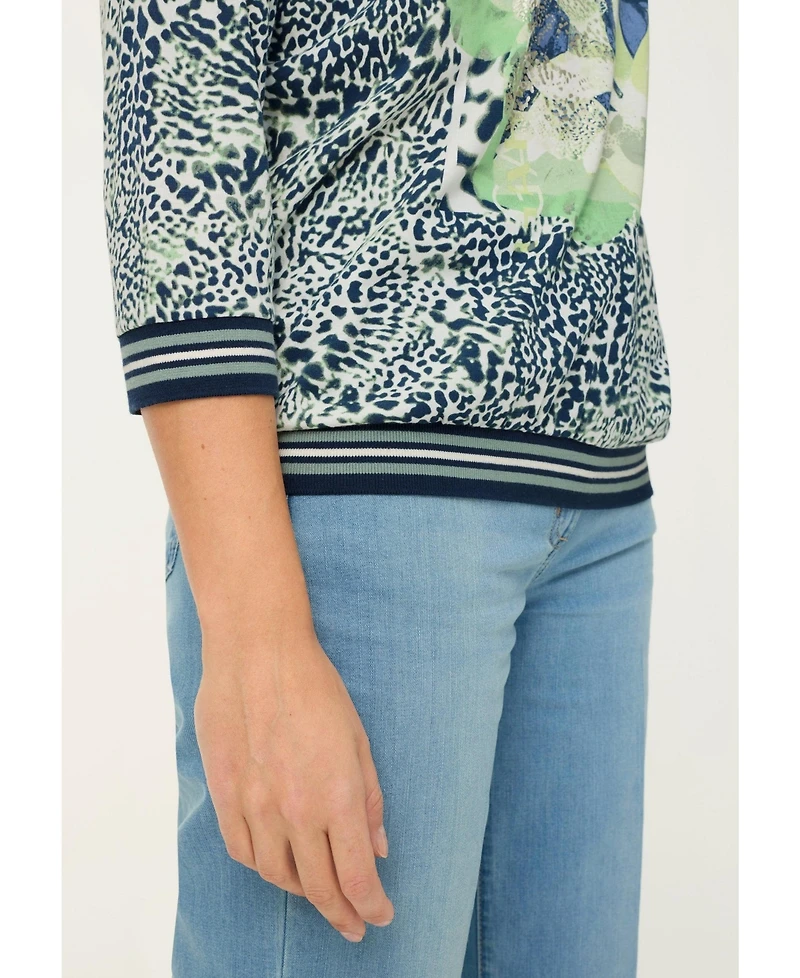 Olsen Women's Animal Placement Print T-Shirt