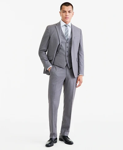 Kenneth Cole Reaction Men's 3-Piece Slim Fit Techni-Cole Suit