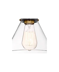 360 Lighting Burke Industrial Modern Wall Light Sconces Set of 2 Hardwire Led Clear Glass for Bedroom Bathroom Home