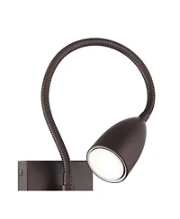 360 Lighting Lido High Modern Wall Reading Lamp Light Fixture Mount Bedroom Bedside Plug-In Cord Adjustable Gooseneck