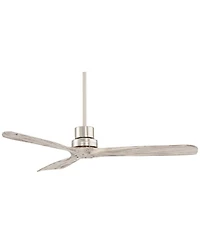 Casa Vieja 52" Delta Brushed Nickel Ceiling Fan w/ 24" Rod