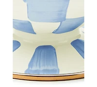 MacKenzie-Childs Sky Blue Check Ice Cream Dish