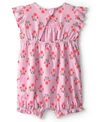 Carter's Baby Girls' Floral Romper