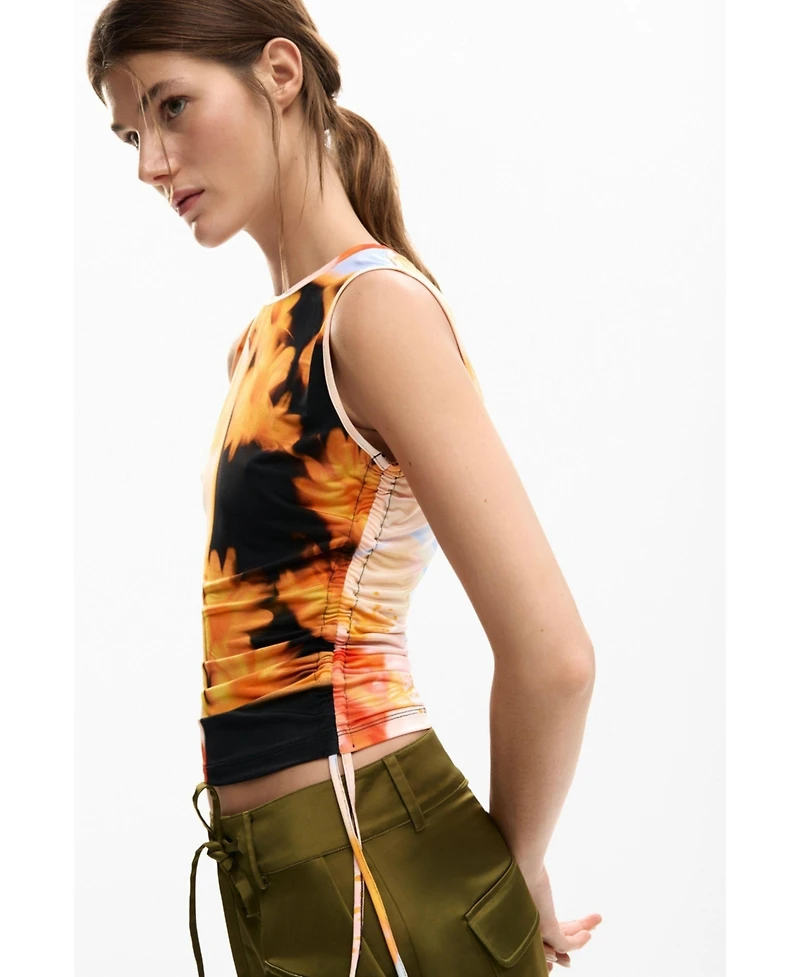 Desigual Women's T-shirt arty flowers