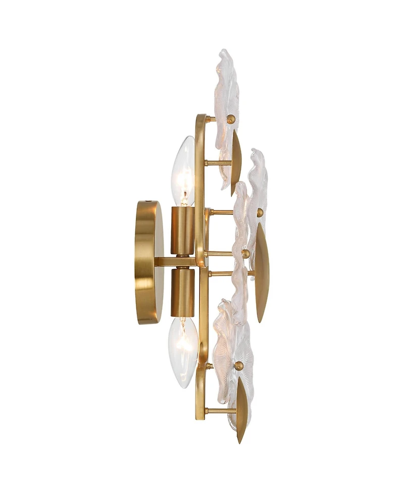 Possini Euro Design Filoli Modern 2 Light Wall Sconce Light Lamp Fixture Mount Bathroom Bedroom Hardwired