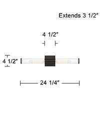 Possini Euro Design Adeline Wide 2-Light Bath Light
