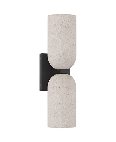 Possini Euro Design Amalfi High and Cement 2-Light Led Wall Sconce