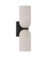 Possini Euro Design Amalfi High and Cement 2-Light Led Wall Sconce
