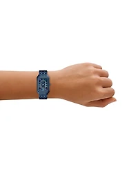 Fossil Women's Raquel Three-Hand Navy Stainless Steel Watch, 26mm