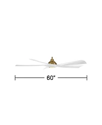 Possini Euro Design Possini Euro Eloquent Brass Led Ceiling Fan w/ Rod