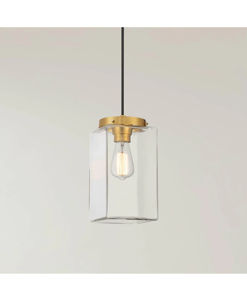 Possini Euro Design Lausanne 6"W Burnished Modern Mini Pendant Light