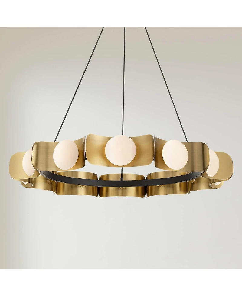 Possini Euro Design Possini Euro Novara 37 1/2" Wide 12-Light Ring Chandelier
