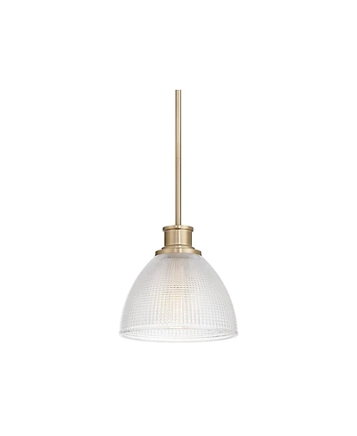 Possini Euro Design 10"W Brass and Vintage Glass Mini Pendant Light