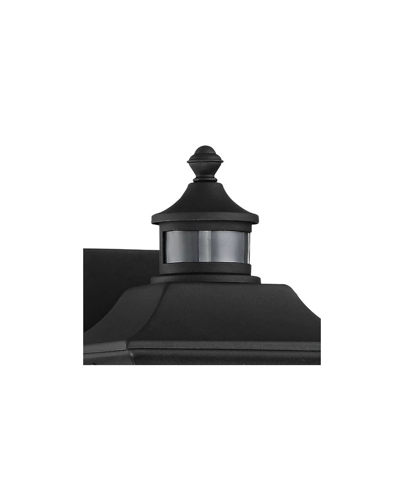 John Timberland Beaufort Vintage Outdoor Wall Light Fixtures Set of 2 Motion Sensor Dusk to Dawn Clear Seedy Glass for Exterior