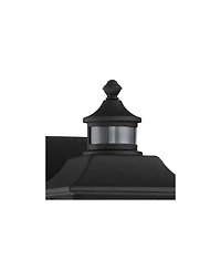John Timberland Beaufort Vintage Outdoor Wall Light Fixtures Set of 2 Motion Sensor Dusk to Dawn Clear Seedy Glass for Exterior