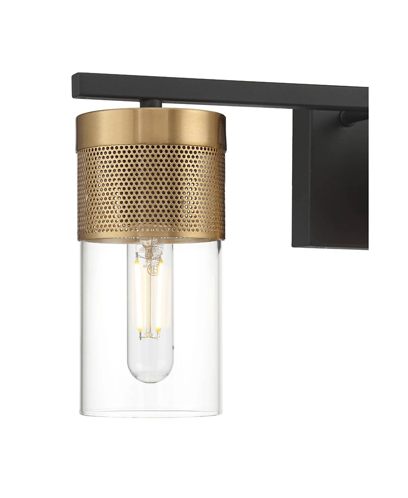 Possini Euro Design Berlin 23 1/2" High Modern 3 Light Bathroom Vanity Wall Lamp Light Fixture Mount Hardwired