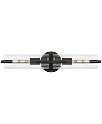 Possini Euro Design Possini Euro Taurus 22"W Matte Fluted Glass 2-Light Bath Light