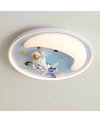 360 Lighting Apollo 18 1/2" Wide Moon Mission Led Ceiling Light